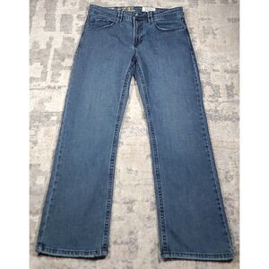 TK Axel Jeans Mens 34x30 Slim Boot Cut Medium Wash Blue Denim Stretch